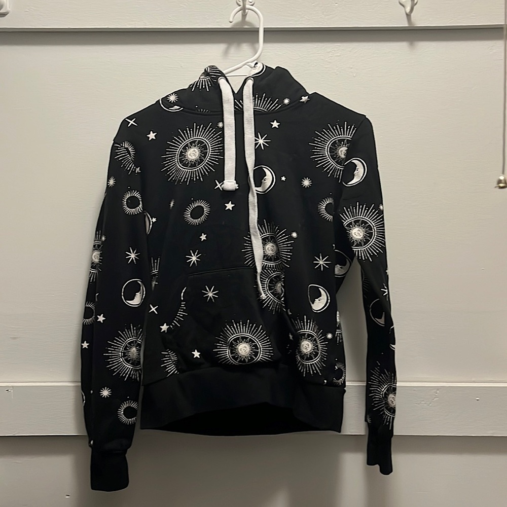 Black Sun and Moon hoodie